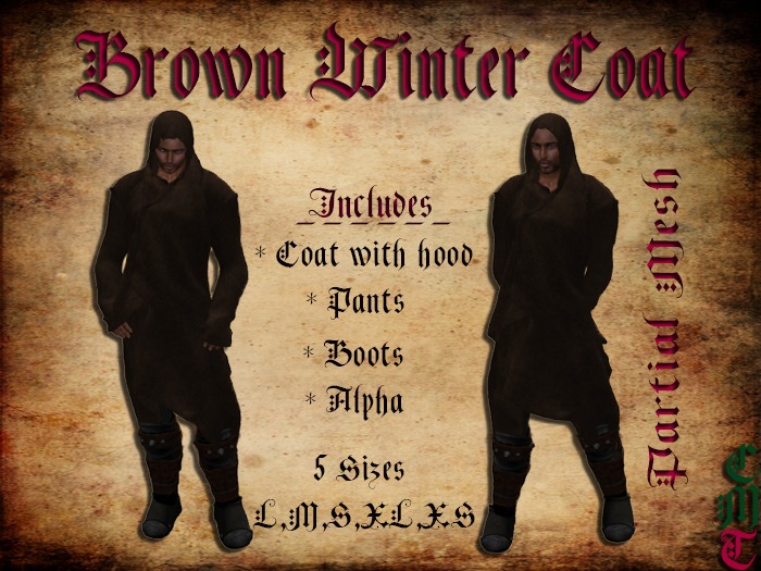 brown winter coat