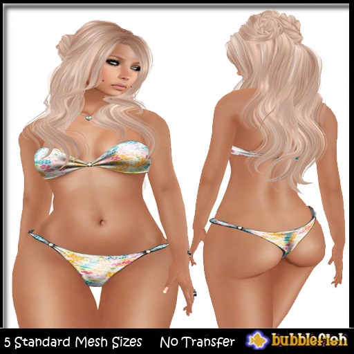 *Bubblefish* Floral BIkini
