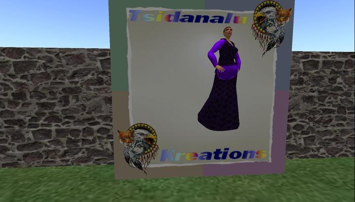 purple goth fantasy dress