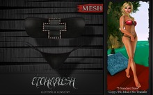 [Etchaflesh] Black Beauty Gothika Bikini