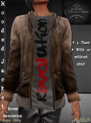 Hooded Jacket Brown Revolution