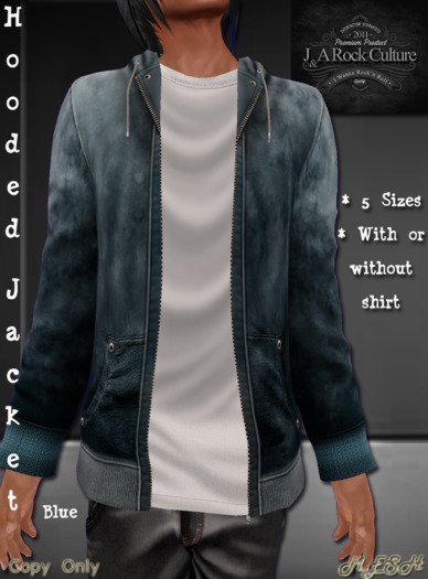 Hooded Jacket Blue