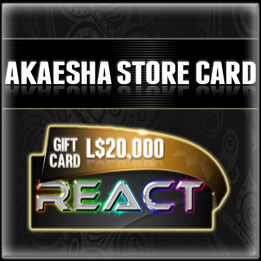 Akaesha's L$20000 Store Card  Gift Card