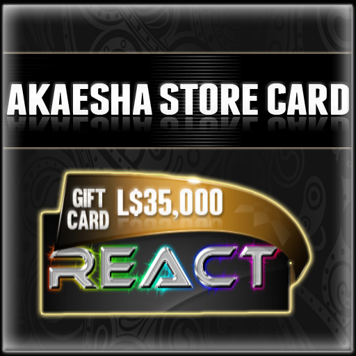 Akaesha's L$35000 Store Card Gift Card