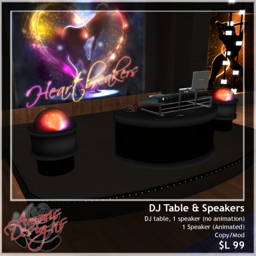 .:AS:. DJ Table & Speakers