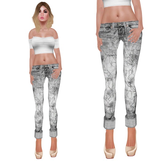 GG Acid Washed Denim Gray