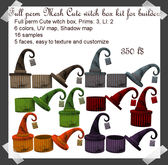 Full Perm MESH Cute Witch box kit for builders