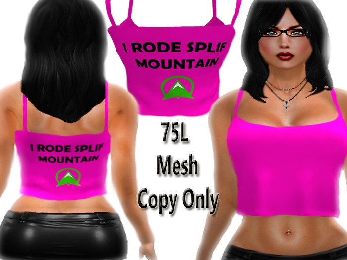 I Rode Splif Mountain Female Rigged Mesh Tank Top LIMITED EDITION