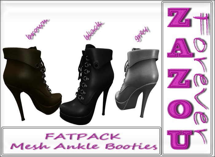 ZaZou Mesh Cool Ankle Booties FATPACK