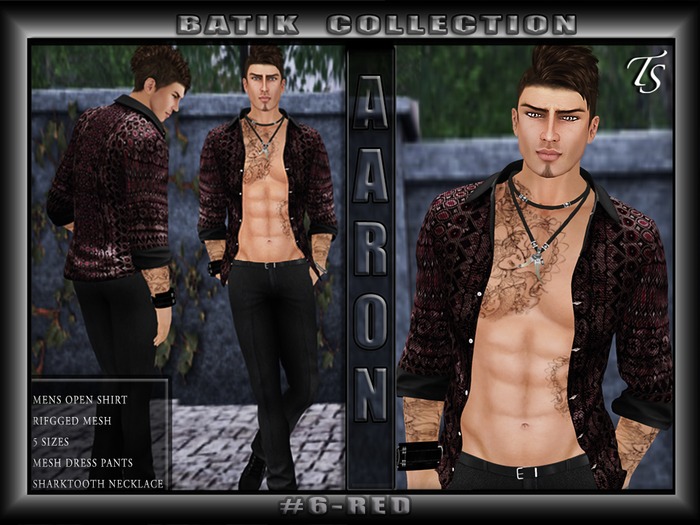 TS-Mens- Aaron-Batik#6-Red