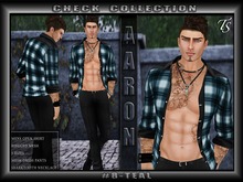 TS-Mens- Aaron-Check#8-Teal