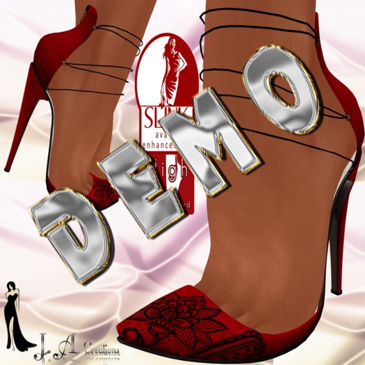 J.A High Pumps For Slink RED ROSE DEMO