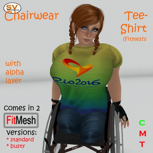 *SVD* Fitmesh T-Shirt Rio 2016 Paralympic Games