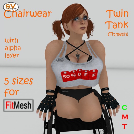 *SVD* Fitmesh Twin Tank Top ChairWear