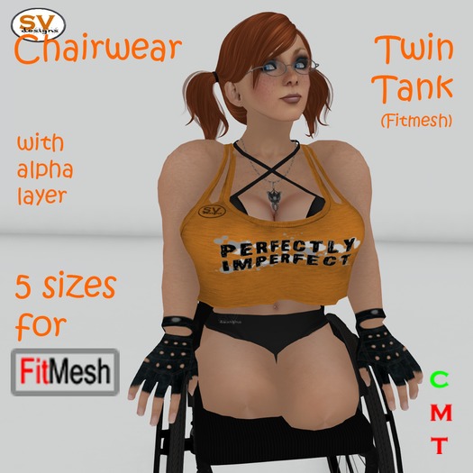 *SVD* Fitmesh Twin Tank Top Perfectly Imperfect