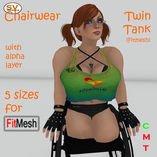 *SVD* Fitmesh Twin Tank Top ChairWear