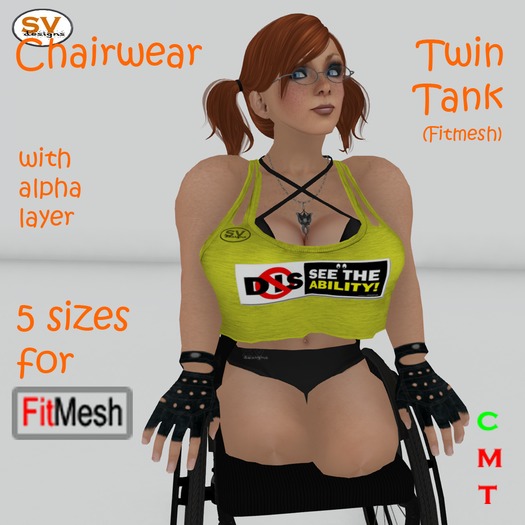 *SVD* Fitmesh Twin Tank Top ChairWear