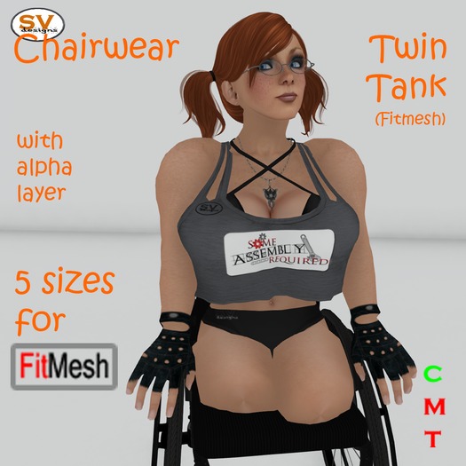 *SVD* Fitmesh Twin Tank Top ChairWear