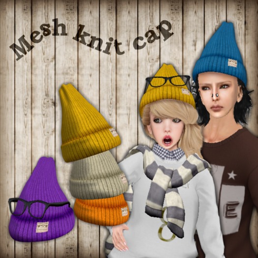 [M*G*S] Tongari knit cap *aqua*