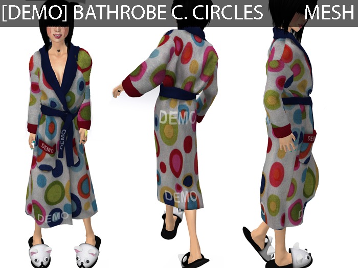DEMO Bathrobe Color Circles - Mesh