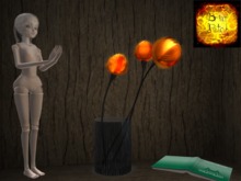 *BP* Cyber Blossom Lamp - Amber