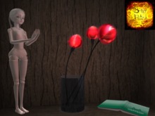 *BP* Cyber Blossom Lamp - Amber