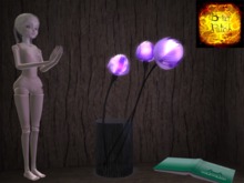 *BP* Cyber Blossom Lamp - Amber