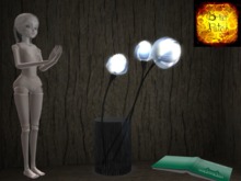 *BP* Cyber Blossom Lamp - Amber