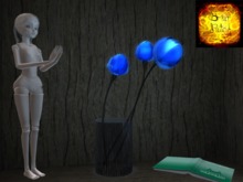 *BP* Cyber Blossom Lamp - Amber