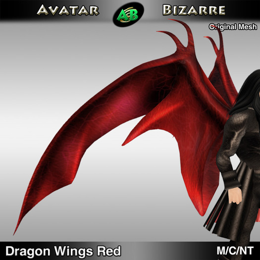AB Dragon Wings (Estonian Whipwing) Red