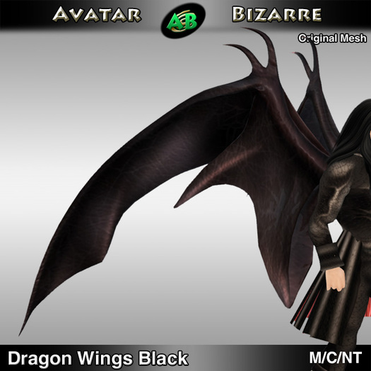AB Dragon Wings (Estonian Whipwing) Black