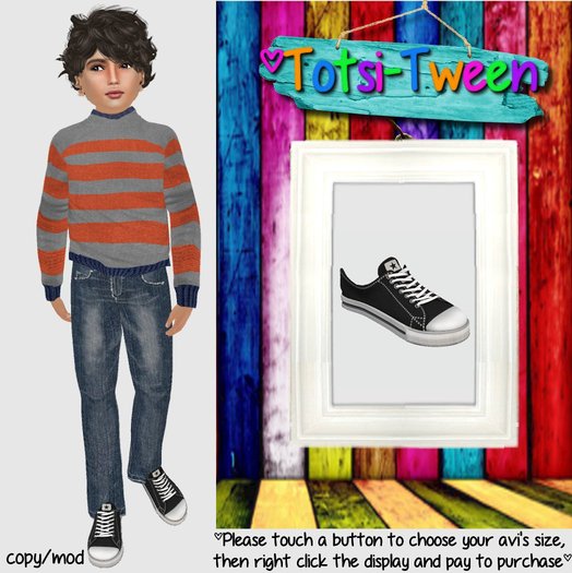 TOTSI-TWEEN Orange Striped Sweater  G2 [size 8]