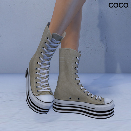 *COCO*_PlatformSneakers_Beige