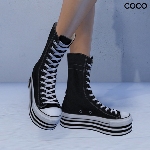 *COCO*_PlatformSneakers_Black