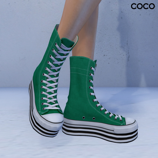 *COCO*_PlatformSneakers_Green