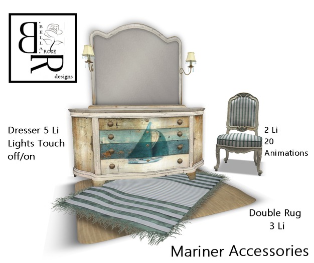 [BR] Mariner Accessories II Chair Dresser Rugs