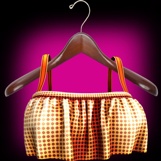 PinkStar Orange Mesh Tank