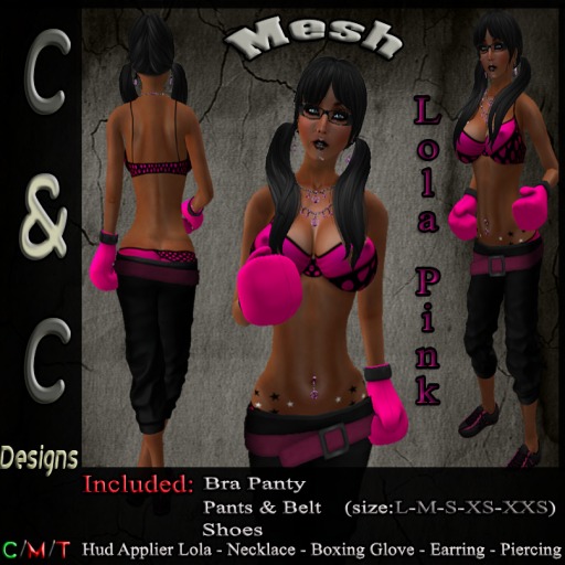 C&C Mesh Lola Pink (Hud Applier Lola) DEMO