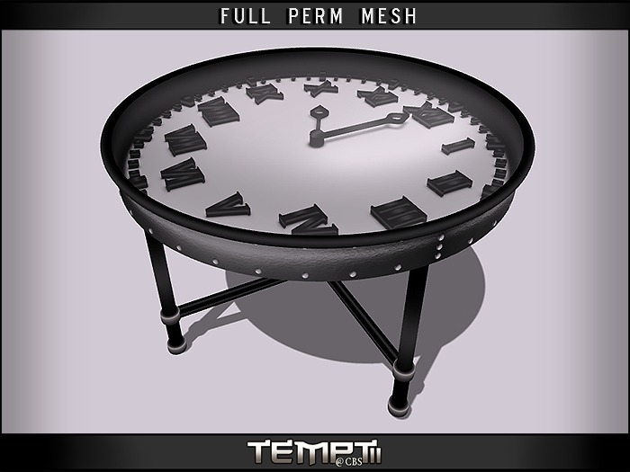*TEMPTii* CLOCK TABLE MESH - FULL PERM