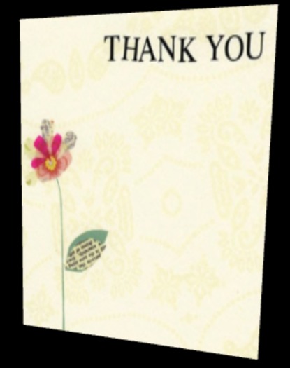 Canny Cards - Thank You Flower Card