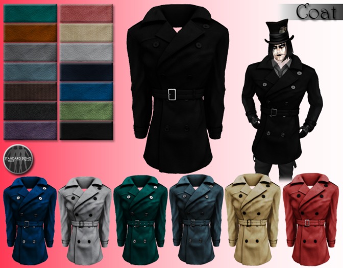 [Syn] Male Coat (Fitted Mesh)