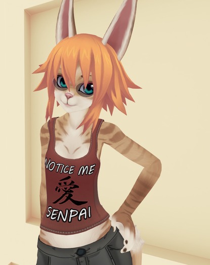 DD Senpai! Kemono V!V TankTop texture