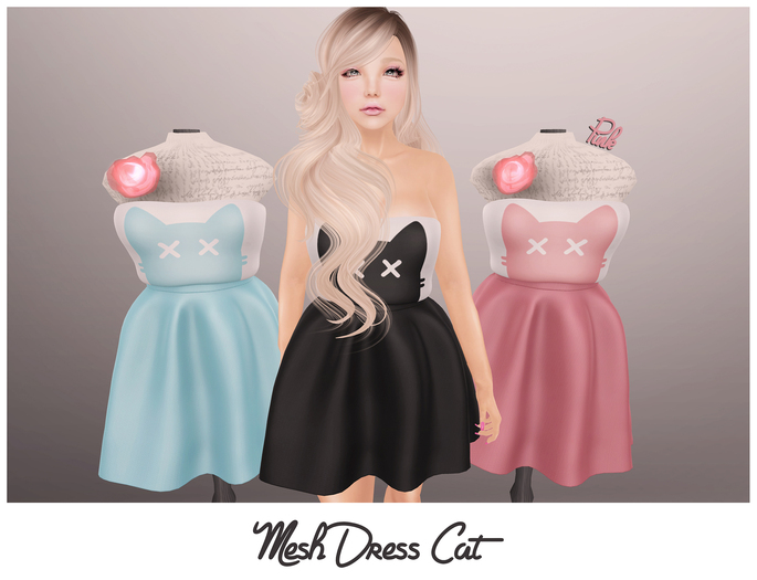 ::Zup:: Mesh Dress Cat *Pink*