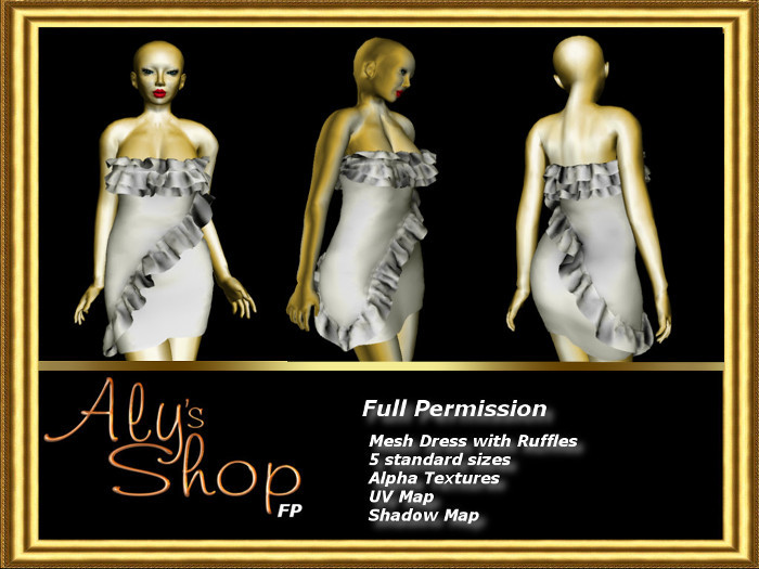 *Aly's Shop FP* R08 Mesh Dress with Ruffles
