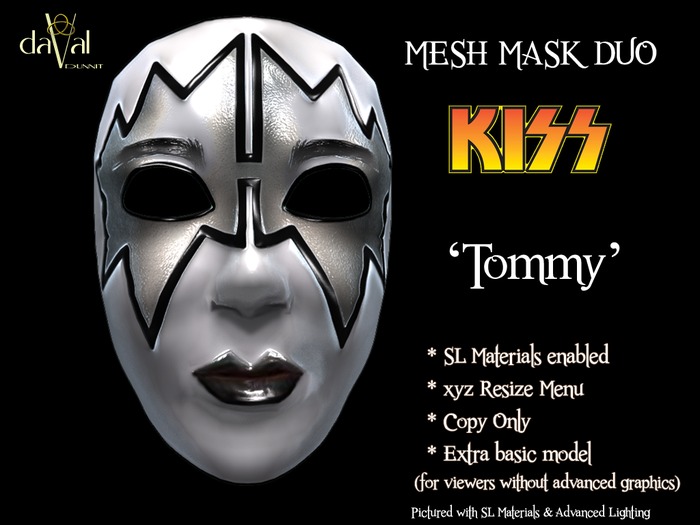 daVal Masks - KISS DUO - Eric (Wear to Unpack)