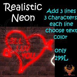 Customizable Love Heart Neon Sign