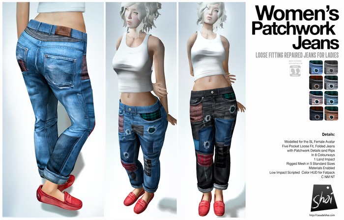 *Shai* Men's Patchwork Jeans - DEMO