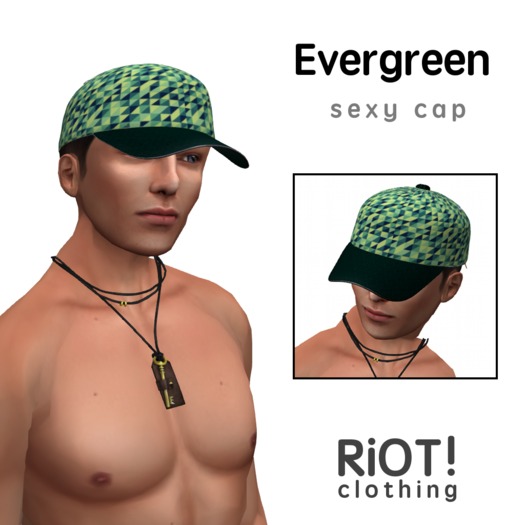 Second Life Marketplace - RiOT Clothing - Cap - Evergreen