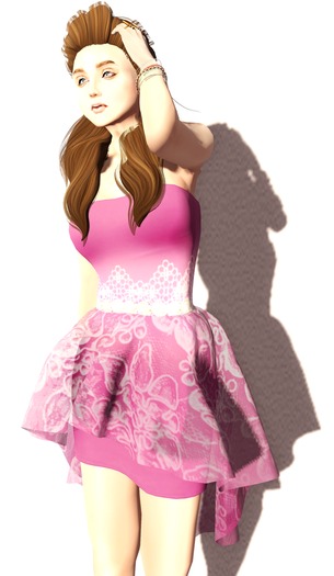 [12 Faeries] Strapless Lace Me Up Violet