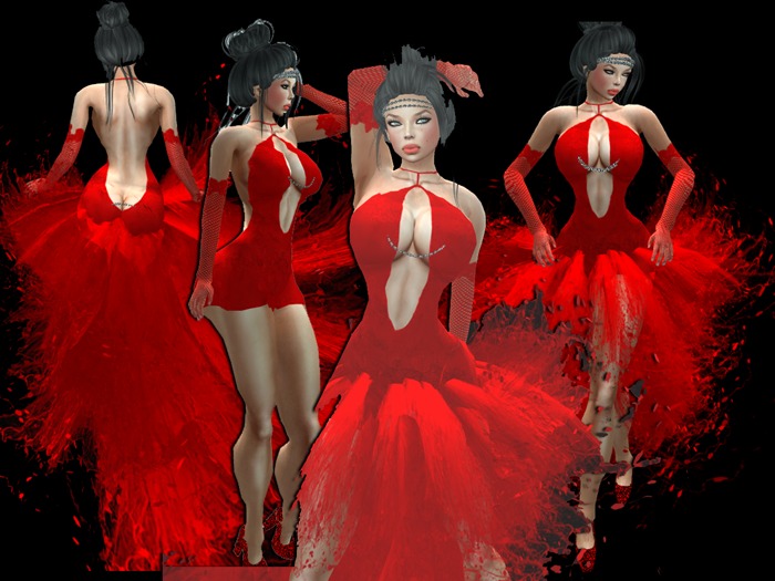 SALSA RED DRESS